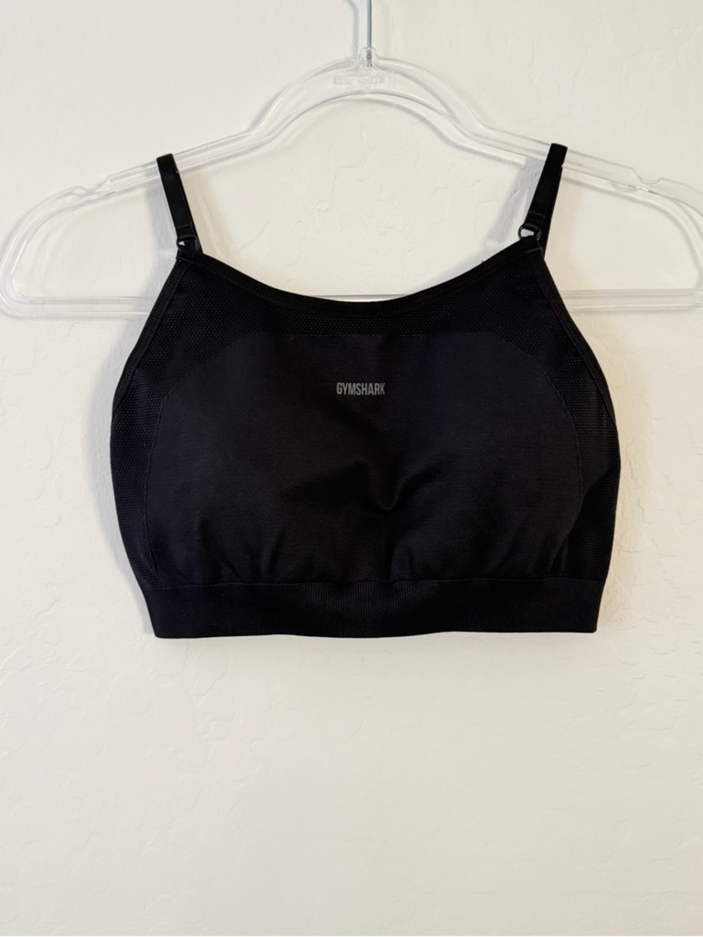 Gymshark Black High-Neck Strappy Sports Bralette